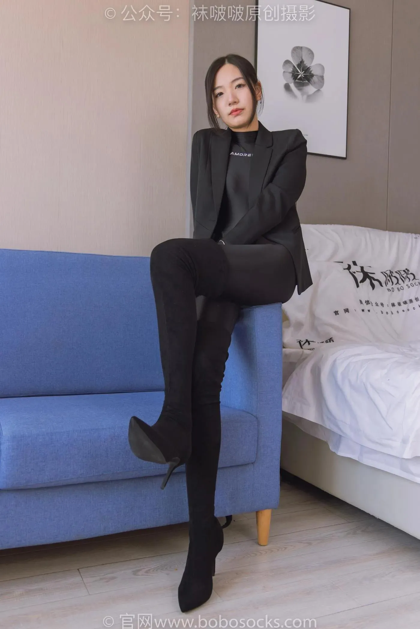 [BoBoSocks袜啵啵]NO.188 小甜豆-连体泳衣、高跟长靴、短肉丝、裸足 [147P]插图3